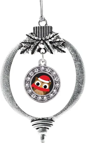 Vista 584 de Inspired Silver - Adorno de cromosoma 21 con dije de círculo de plata con joyas de circonita cúbica