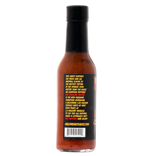 Vista 9 de Hellfire Fear This! Salsa picante galardonada Carolina Reaper de 5.0 fl oz