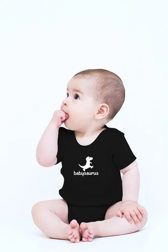 Vista 2 de Crazy Bros Tees Babysaurus - Body de una pieza para bebé con diseño de dinosaurio