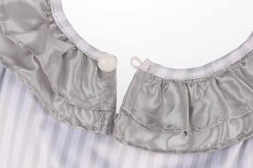 Vista 5 de jiobabe Disfraz de payaso de Halloween para niñas, disfraz de película de miedo para cosplay