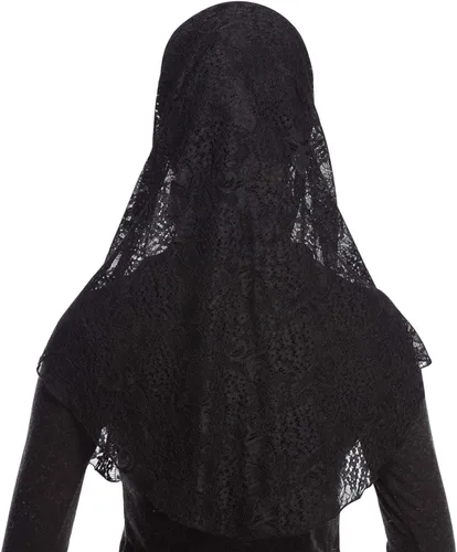 Vista 3 de Elegante encaje musulmán Cap Turbante Hijab bufanda conjunto islámico cubierta completa cabeza bufanda sombrero