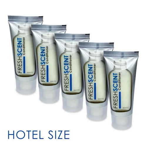 Vista 2 de Freshscent Acondicionador 1oz (100 Pack) Tamaño del viaje del hotel, amenidades a granel y artículos de tocador para la hospitalidad