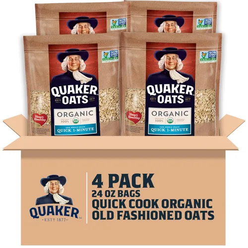 Vista 14 de Quaker - Avena Gluten Free Old Fashioned Rolled (sin gluten), Non GMO Project Verified (verificada como alimento no transgénico), bolsas resellables