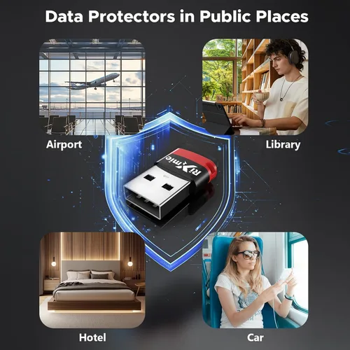 Vista 6 de Rixmie Bloqueador de datos USB-C hembra a USB-A (paquete de 2) 2025 nuevo 100% eliminación de posibilidades de transferencia de datos, solo