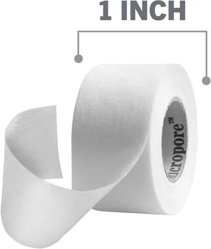 Vista 7 de Nexcare Dispensador de cinta de papel suave, cinta de papel médico, asegura los apósitos y se levanta suavemente, 1 pulgada x 10 yardas, 1