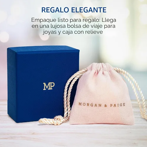 Vista 5 de MORGAN & PAIGE Collar chapado en plata de ley 925 con colgante de estrella de David con cadena de cable de 18 pulgadas