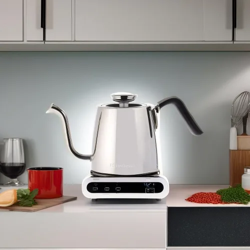 Vista 5 de KitchenAid KNK1012SS - Hervidor de cocina con cuello de cisne de precisión, 1 litro, acero inoxidable