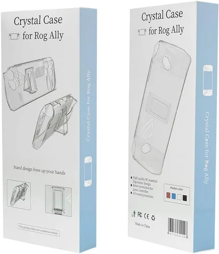 Vista 7 de ROG Ally Funda protectora compatible con ASUS Rog Ally 7 pulgadas 120Hz Gaming Handheld, FiiMan Ultra Clear Crystal Transparent Hard Shell Full Body