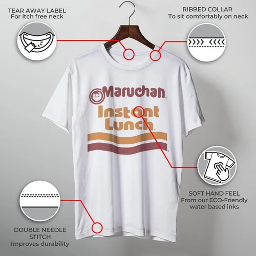 Vista 3 de Maruchan Ramen Noodle Instant Lunch Logo Camiseta para hombre
