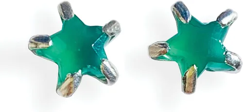 Vista 11 de Aretes de estrella de piedras preciosas naturales para mujeres y hombres, lapislázuli, ónix, piedra lunar, labradorita, turmalina negra, hechos a