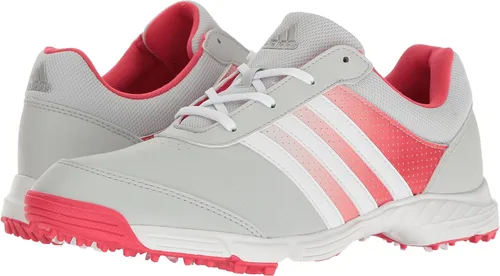Vista 7 de adidas Zapatos de golf W Tech Response para mujer, Gris claro blanco rosa