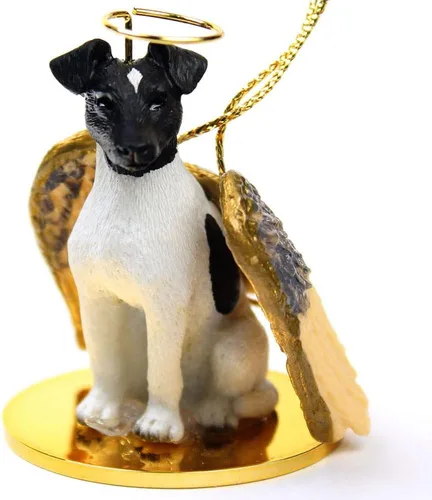 Vista 89 de Conversation Concepts Adorno navideño: Chihuahua, pelo largo 19-Dorado