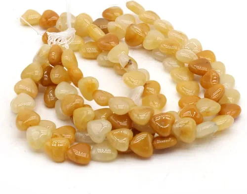 Vista 15 de Cuentas de piedra natural pulida en forma de corazón mixto de amatista para hacer joyas, collares, pulseras, 2 hebras