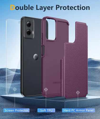 Vista 342 de FNTCASE Funda para iPhone 17 Pro: Fundas delgadas translúcidas de color azul claro compatibles con MagSafe, protección completa de la cámara
