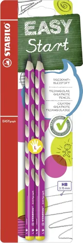 Vista 7 de STABILO EASYgraph - Lápiz ergonómico de grafito para zurdos - Paquete de 2 Petrol