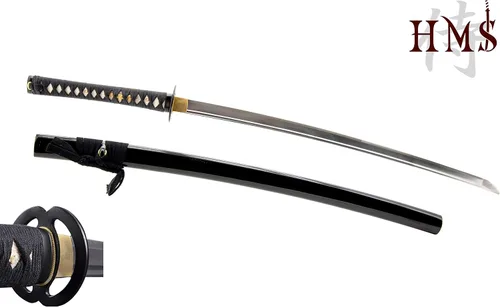 Vista 8 de HMS Aleación de aluminio sin afilar Iaido Training Wakizashi Sword Blunt 21in Blade Safe for Iaido Practice, Dojo Training & Display, Lightweight