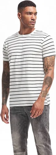 Vista 4 de VEIISAR Camiseta de algodón elástico suave con cuello redondo para hombre