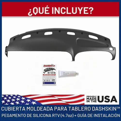 Vista 3 de DASHSKIN Tapa moldeada para salpicadero compatible con Dodge Ram 1500 1998 1999 2000 2001 (98-02 Ram 2500 y 3500) en negro universal, fabricado