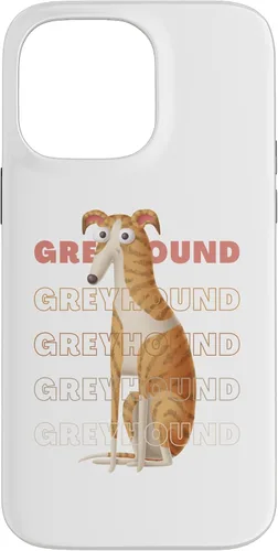 Vista 21 de Greyhound Big Eyes Funny Cartoon Sighthound Lover Design Case for iPhone 17