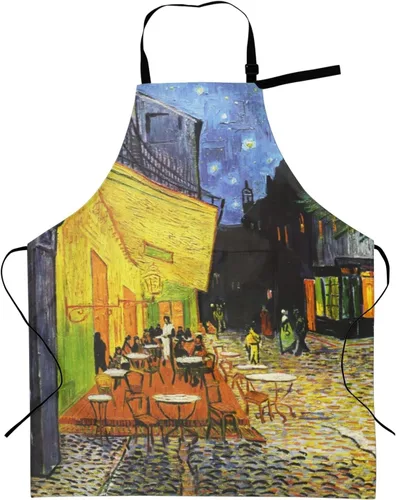 Vista 10 de Delantales florales azules para el hogar, 2 bolsillos, 33 x 28 pulgadas, para hombres y mujeres, diseño floral gris, impermeable, para manualidades