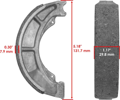 Vista 2 de Caltric Pastillas de freno delanteras y zapatas de freno traseras compatibles con Suzuki Lt-F250 Ozark 250 2007-2014