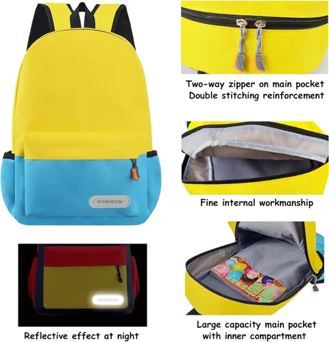 Vista 7 de Mochila infantil preescolar de 13 pulgadas para niños y niñas