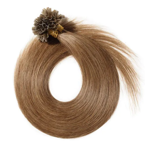Vista 36 de SEGO Extensiones de cabello humano con micro cuentas, extensiones de cabello humano con micro bucle, lacio, natural, fusión fría, 1.76 oz/paquete