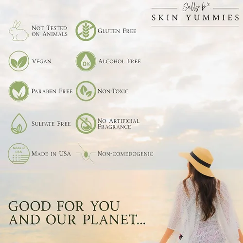 Vista 5 de Sally B's Tamanu - Limpiador facial de lujo, leche limpiadora para pieles sensibles/verificado por EWG, alivio del enrojecimiento, 4 onzas