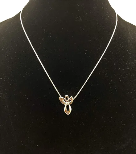 Vista 4 de Smiling Wisdom - Angel Twist - Friends Have Wings, They Lift Us to Our Feet When We Fall Tarjeta de felicitación y collar - Mejor amiga