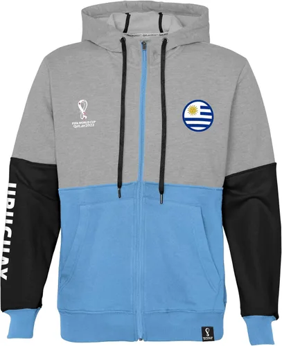 Vista 12 de Outerstuff Sudadera internacional de fútbol para hombre Copa Mundial de la FIFA Panel de contraste de país con capucha de forro polar