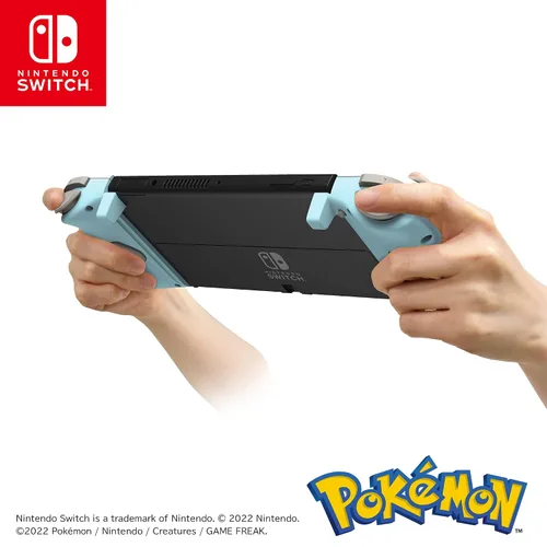 Vista 5 de HORI Nintendo Switch Split Pad Compact Pikachu Mimikyu - Ergonomic Controller for Handheld Mode - Officially Licensed by Nintendo Pokémon