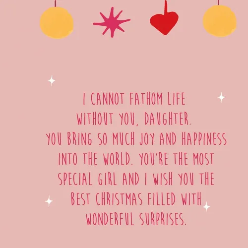 Vista 7 de Prime Greetings Tarjeta de Navidad para hija, fabricada en Estados Unidos, ecológica, tarjeta gruesa con sobre de primera calidad de 5 x 7.75