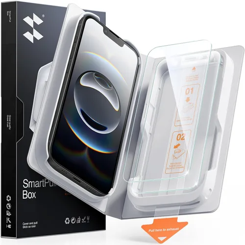 Vista 24 de SMARTDEVIL Paquete de 2 protectores de pantalla de vidrio templado para iPhone Air, protección antirroturas de grado militar, dureza 9H, película