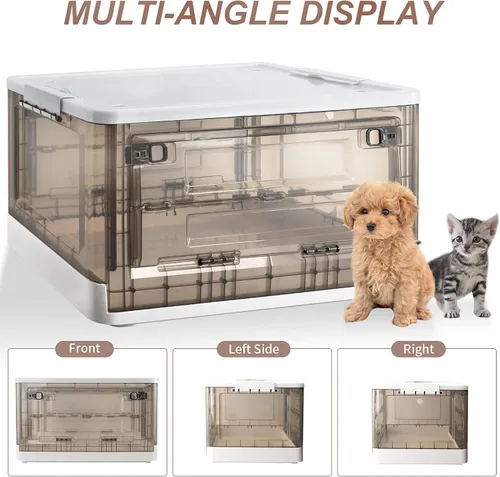 Vista 3 de Caja de nebulización, nebulizador para gatos, nebulizador para perros, incubadora de gatitos, unidad de calefacción no incluida, incubadora