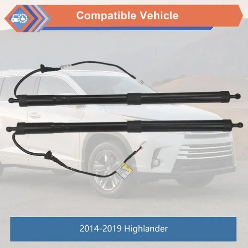Vista 3 de Izquierda y derecha eléctrica trasera trasera trasera Power Liftgate Support Struts Chocks Compatible con 2014-2019 Highlander, Reemplazar #