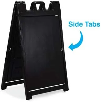 Vista 2 de Signicade Deluxe A-Frame (solo hardware), tablero sándwich de plástico resistente con dos áreas gráficas empotradas de 24 x 36 pulgadas, perfecta