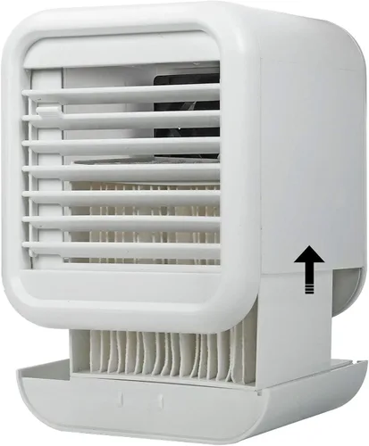 Vista 3 de Ventilador de aire acondicionado portátil, humidificación por pulverización, enfriador de aire 3 en 1 Humidificador Purificador, con 3