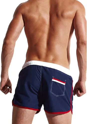 Vista 2 de letsqk de los hombres bañadores de Sexy pantalones cortos Surf Traje de baño natación para hombre