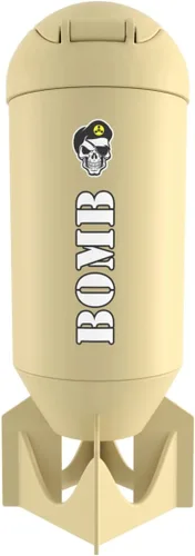 Vista 2 de Bomb Shaker Cup Botella agitadora con temática militar Taza de proteína a prueba de fugas con compartimento de almacenamiento Mezcla de polvos