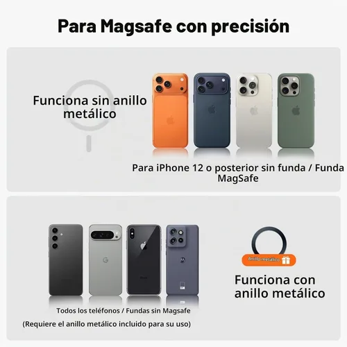 Vista 8 de A2C Soporte de teléfono para bicicleta Peloton, soporte de teléfono para cochecito con imán fuerte