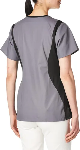 Vista 3 de WonderWink Origins Lima Scrub Top para mujer
