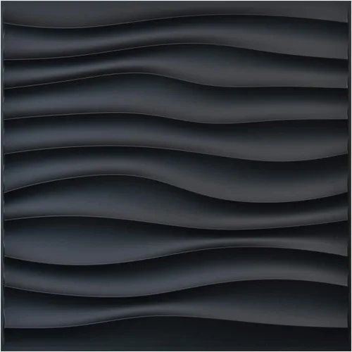 Vista 15 de Art3d - Paneles de pared 3D de 20 piezas, 11.8" x 11.8" (1.77 m²) Paneles de pared de PVC, decoración de pared adhesiva para sala de estar, Negro