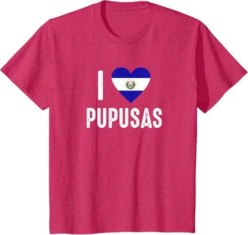 Vista 50 de Camiseta I Love Pupusa from El Salvador