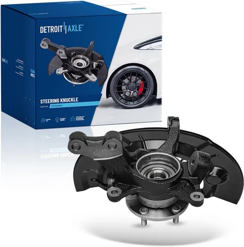 Vista 84 de Detroit Axle - Kit de nudillos traseros izquierdo FWD para Hyundai Santa Fe 2007-2009 Veracruz 2007-2012, reemplazo del conjunto de cojinete
