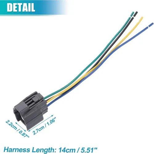 Vista 7 de uxcell Conector hembra No.36531PPA305/36531RAAA02/36531RAAA01 del sensor de oxígeno O2 para Honda CR-V 2002-2004 4pin