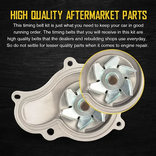 Vista 7 de KAC Kit de correa de distribución del motor con tensor de juntas de bomba de agua compatible con PT Cruiser 03-10, Sebring/Stratus 03-06, Caravan