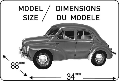 Vista 7 de Heller Renault 4 CV Kit de construcción de modelos de coche (21 piezas)