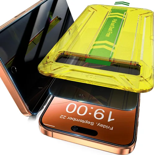 Vista 13 de Fotbor Protector de pantalla de privacidad para iPhone 12 Pro Max, protector de pantalla de privacidad para iPhone 12 Pro Max [2 antiespías]