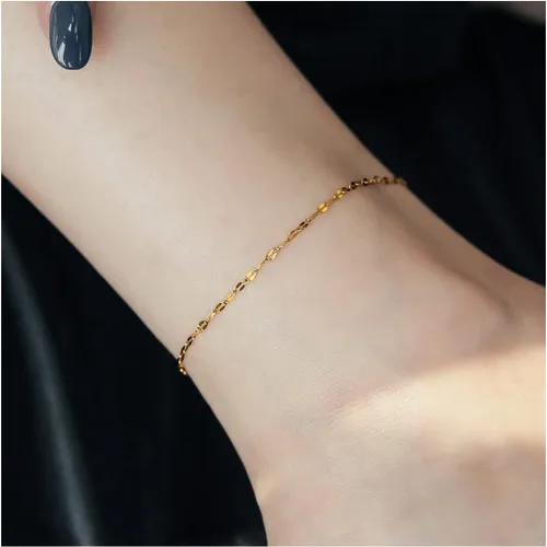 Vista 2 de LANG XUAN Tobillera de tortuga turquesa de varias capas de oro bohemio hecho a mano con dije de árbol de la vida para mujer