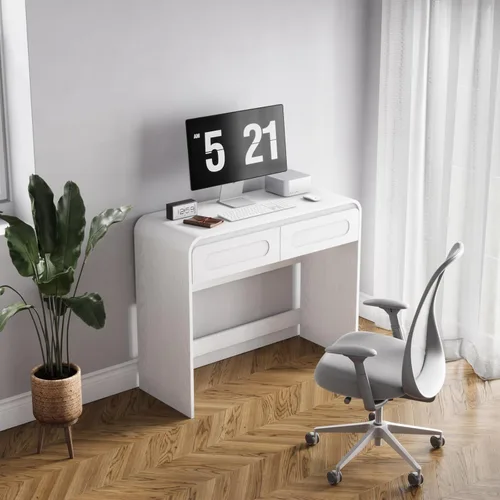 Vista 8 de Escritorio de tocador, escritorio de maquillaje con 2 cajones y espacio